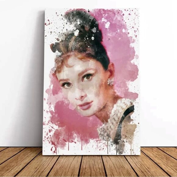 Rare, Audrey Hepburn, breakfast at Tiffany’s abstract print wall art Home Decor - Picture 2 of 3